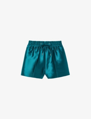 TOM FORD - Branded-waistband loose-fit stretch-silk pyjama shorts |  