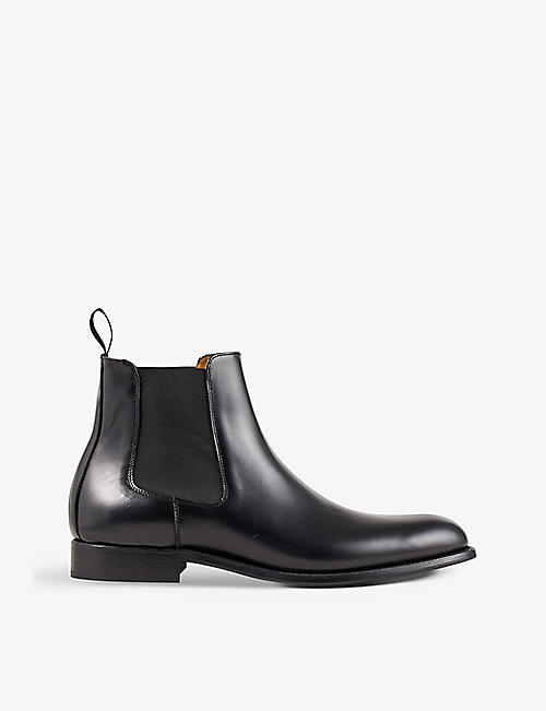 SANDRO: Chelsea leather ankle boots