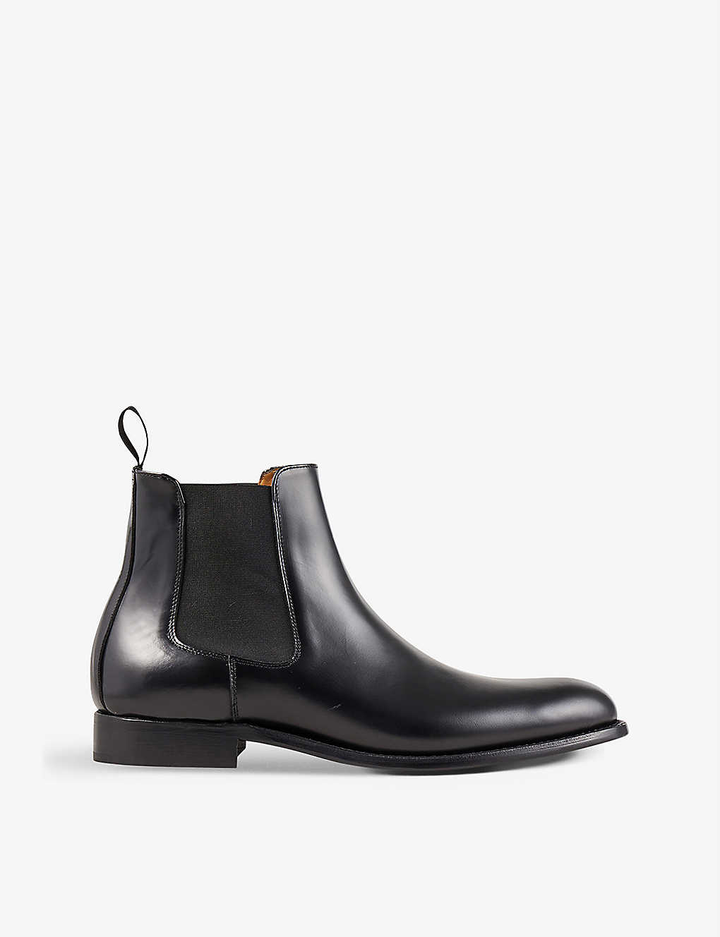 Shop Sandro Men's Noir / Gris Chelsea Leather Ankle Boots In Black