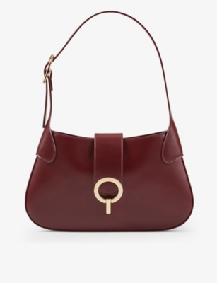 Sandro Womens Rouges Sweet Janet Leather Shoulder Bag