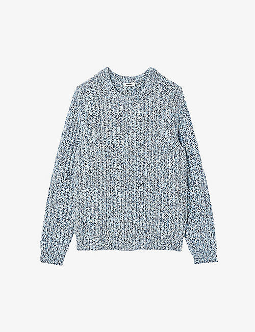 SANDRO: Moulin relaxed-fit wool jumper