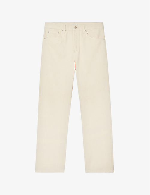 SANDRO: Straight-leg cotton jeans