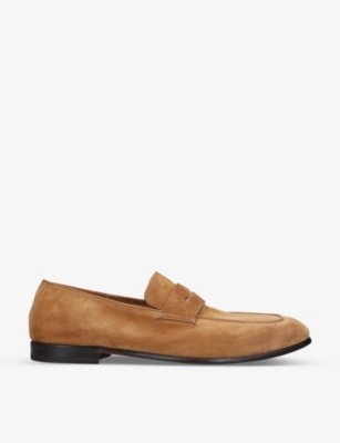 ERMENEGILDO ZEGNA L'Asola suede penny loafers