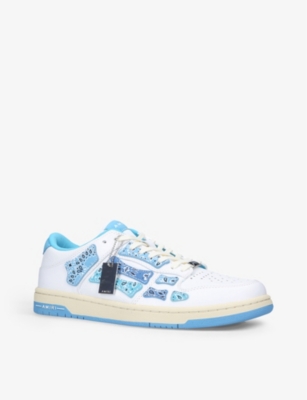 AMIRI Skel-Top bandana-print leather low-top trainers