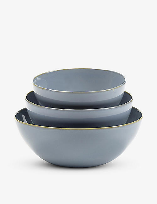 SERAX: Anita Le Grelle Terres de rêves Apero stoneware bowls set of three