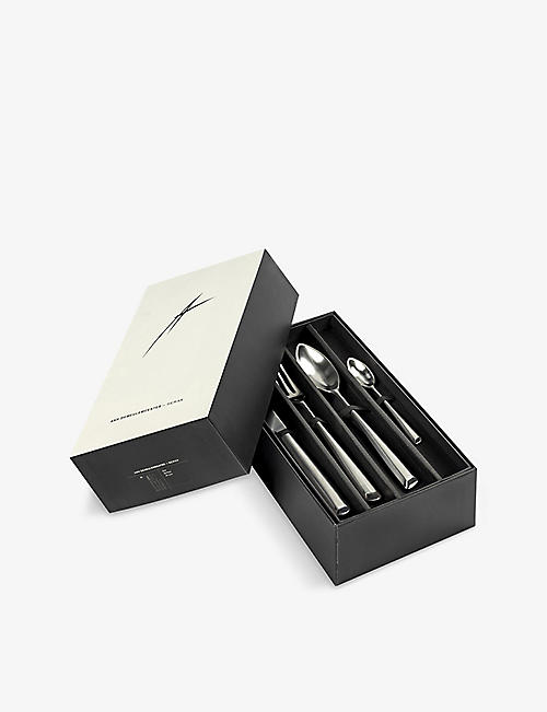 SERAX: Ann Demeulemeester Zoë Matte stainless-steel cutlery 24-piece set