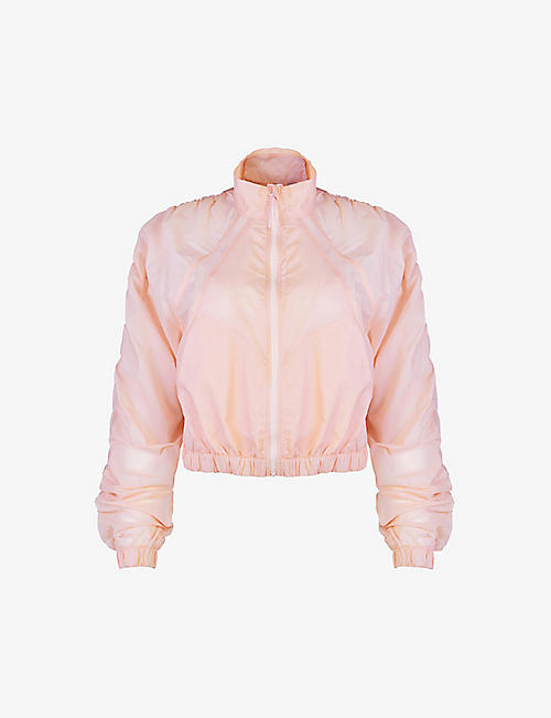 SWEATY BETTY: Zip-front shell jacket