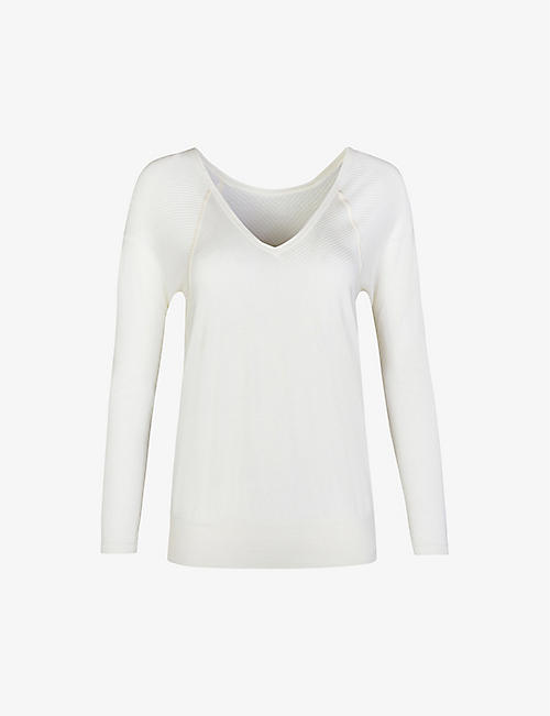 SWEATY BETTY: Mindful relaxed-fit stretch-knit top