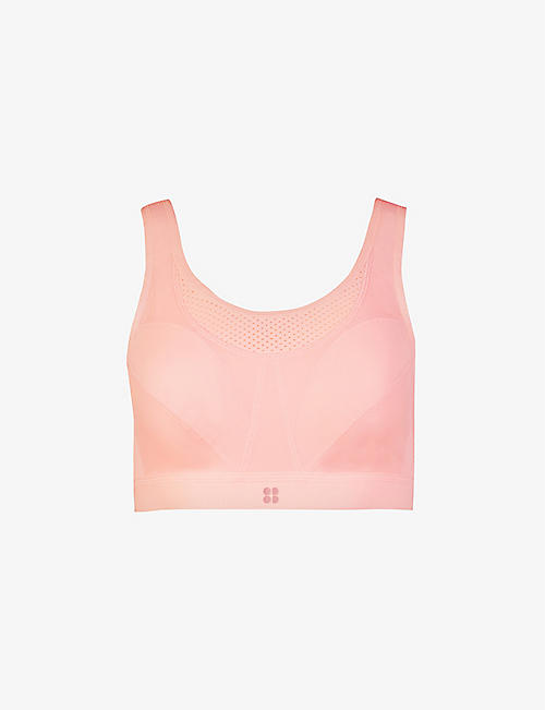 SWEATY BETTY: Ultra Running stretch-recycled nylon sports bra