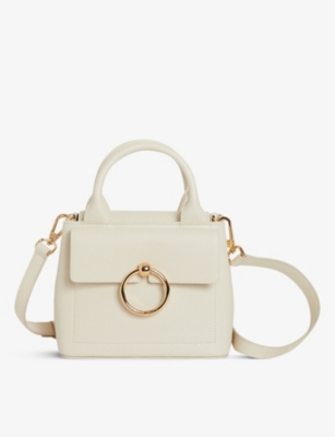 Shop Claudie Pierlot Naturels Anouk Mini Leather Crossbody Bag