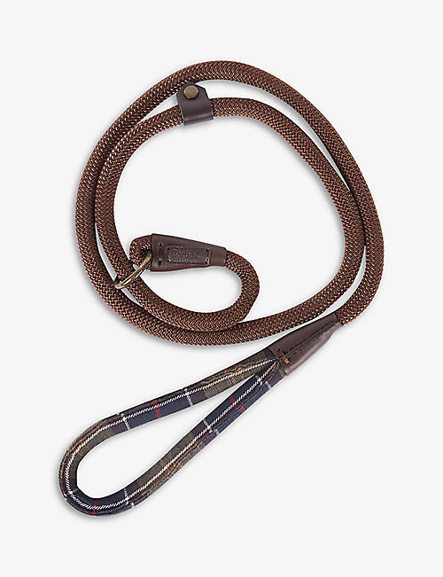 BARBOUR: Logo-embossed woven dog lead