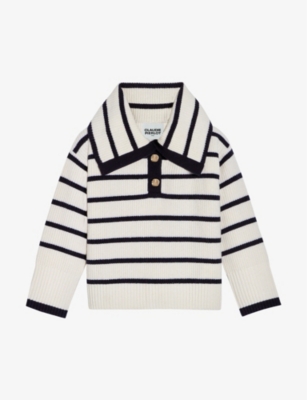 CLAUDIE PIERLOT Mavie striped wool blend jumper