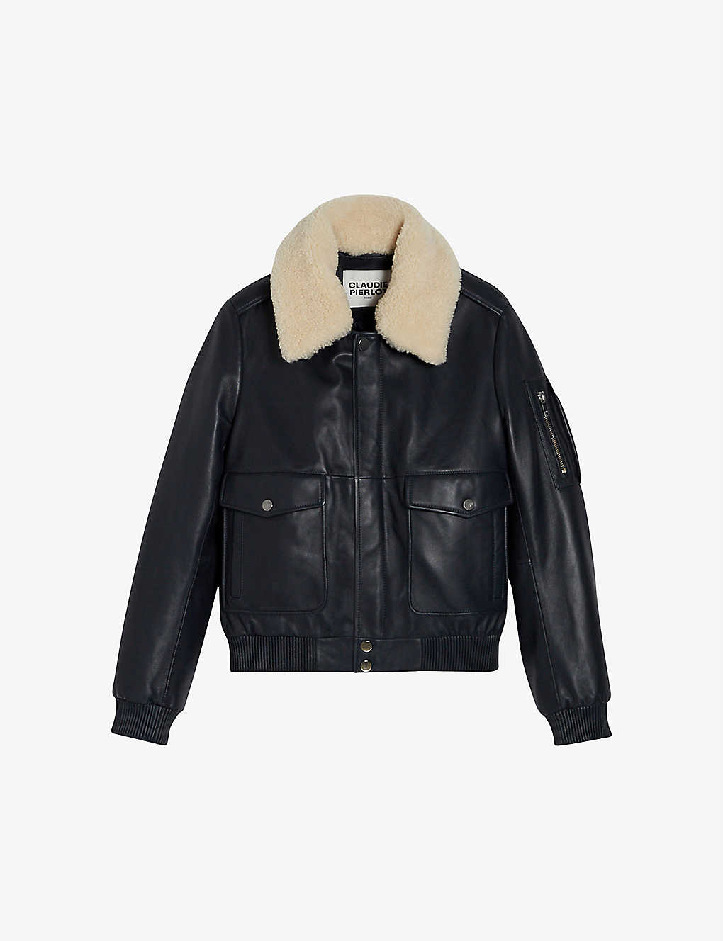 Laury oversized-collar shearling-lined leather coat Selfridges & Co Women Clothing Jackets Leather Jackets 