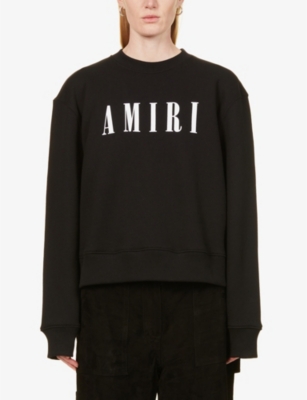 AMIRI Core brand-printed relaxed-fit cotton sweatshirt