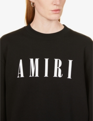 AMIRI Core brand-printed relaxed-fit cotton sweatshirt