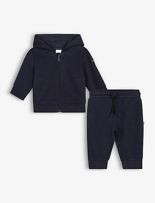 BOSS: Logo-embossed woven tracksuit 3-18 months