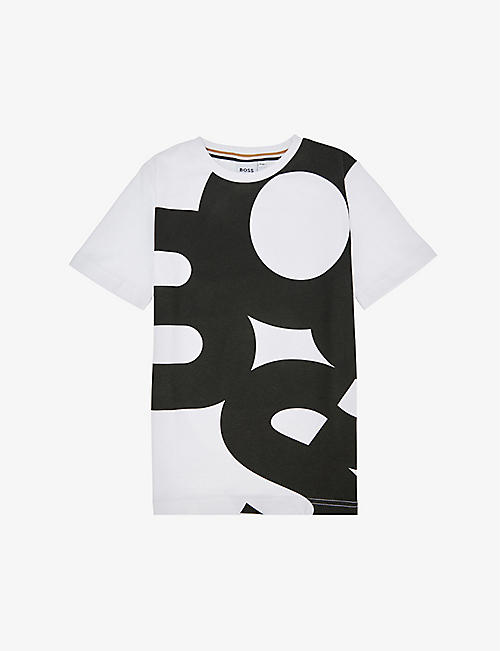 BOSS: Logo-print cotton-jersey T-shirt 6-12 years