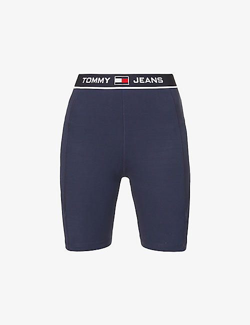TOMMY JEANS: Tommy Jeans x NBA brand-print stretch-woven shorts