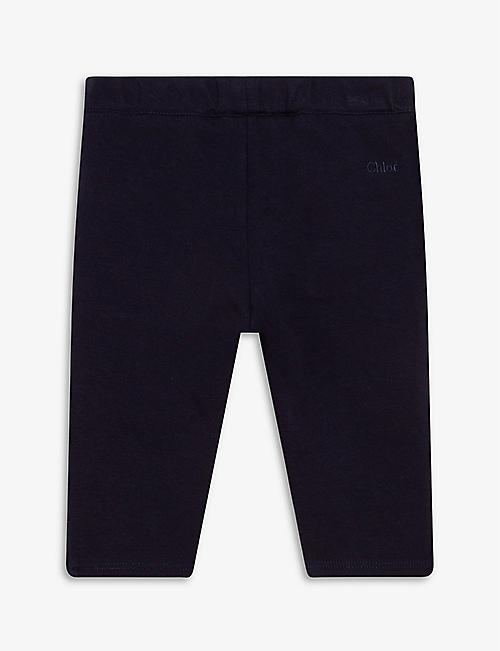 CHLOE: Logo-detail woven trousers 9 months - 3 years