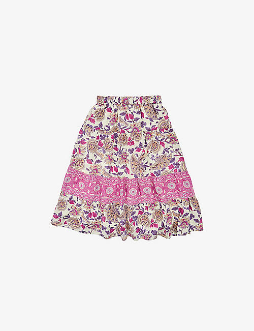 BA&SH: Kyara floral-print woven skirt