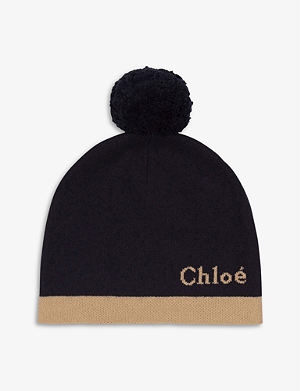 Embroidered-face wool beanie hat 8-10 years Selfridges & Co Boys Accessories Headwear Beanies 
