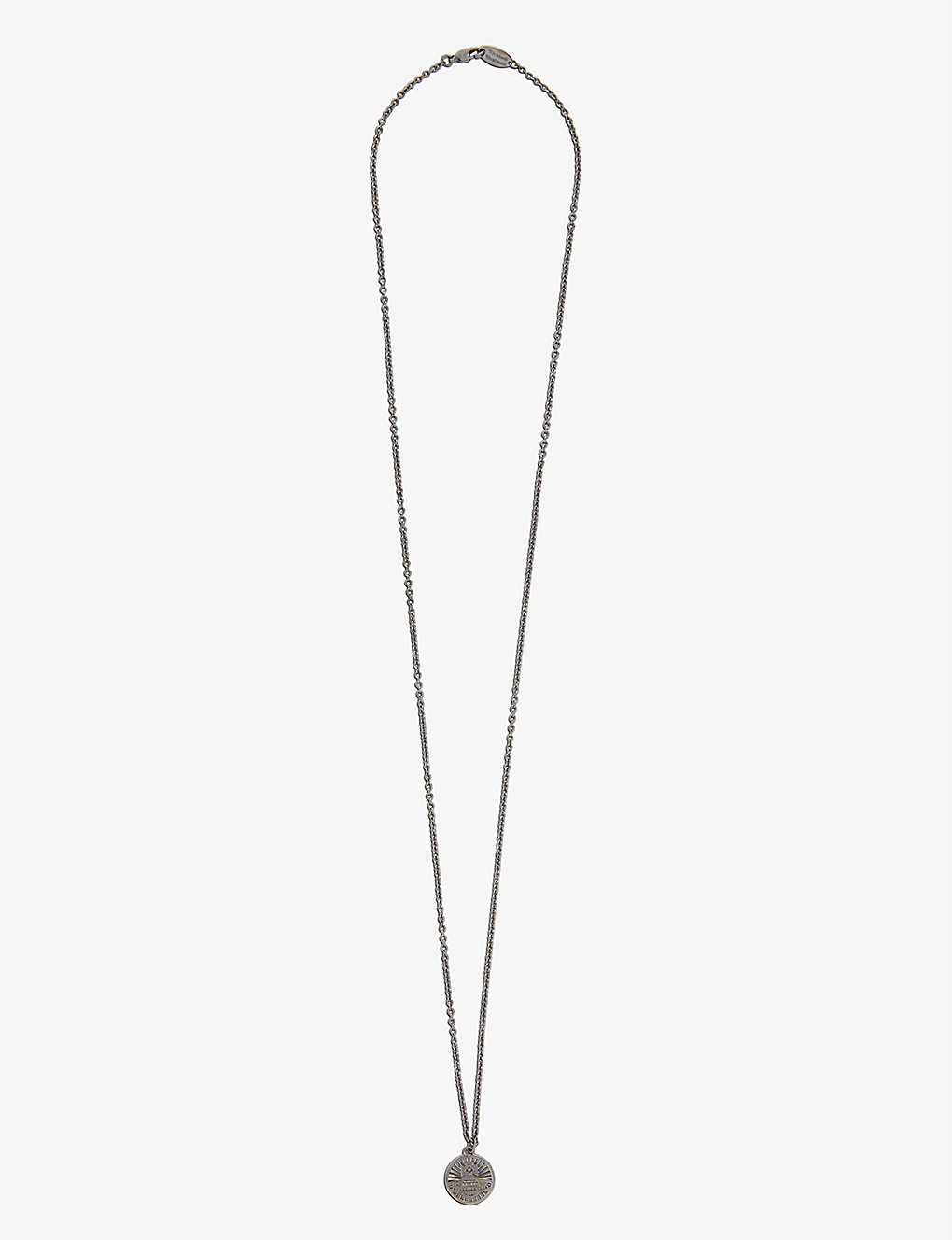 Vivienne Westwood Richmond Brass Pendant Necklace In Ruthenium