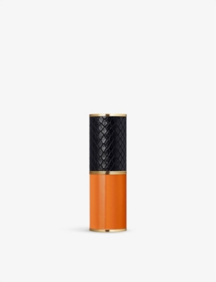 Dries Van Noten Pu Black And Orange Lipstick Case