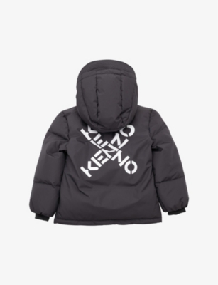 KENZO Cross logo padded shell jacket 6-12 years