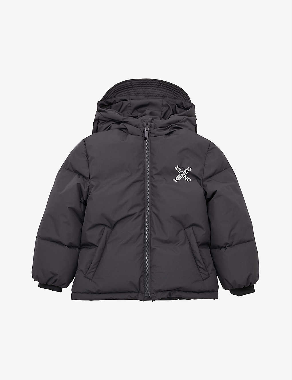 KENZO Cross logo padded shell jacket 6-12 years
