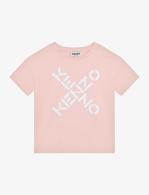 KENZO: Logo-print cotton T-shirt 4-5 years