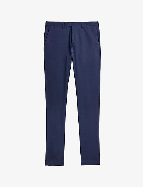 TED BAKER: Gretton slim-fit mid-rise stretch cotton-blend chino trousers