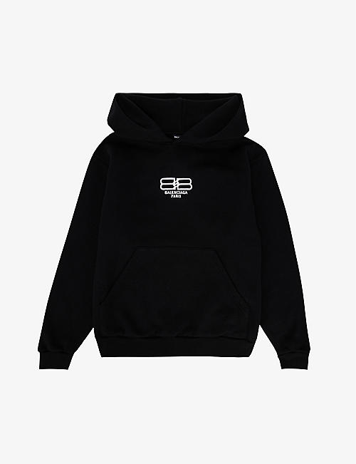 BALENCIAGA: BB logo-print cotton-jersey hoody 4-10 years