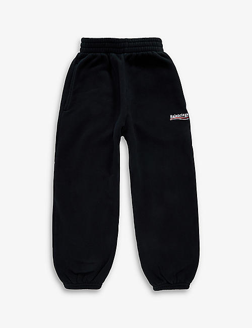 BALENCIAGA: Political relaxed-fit cotton-jersey jogging bottoms 4-10 years