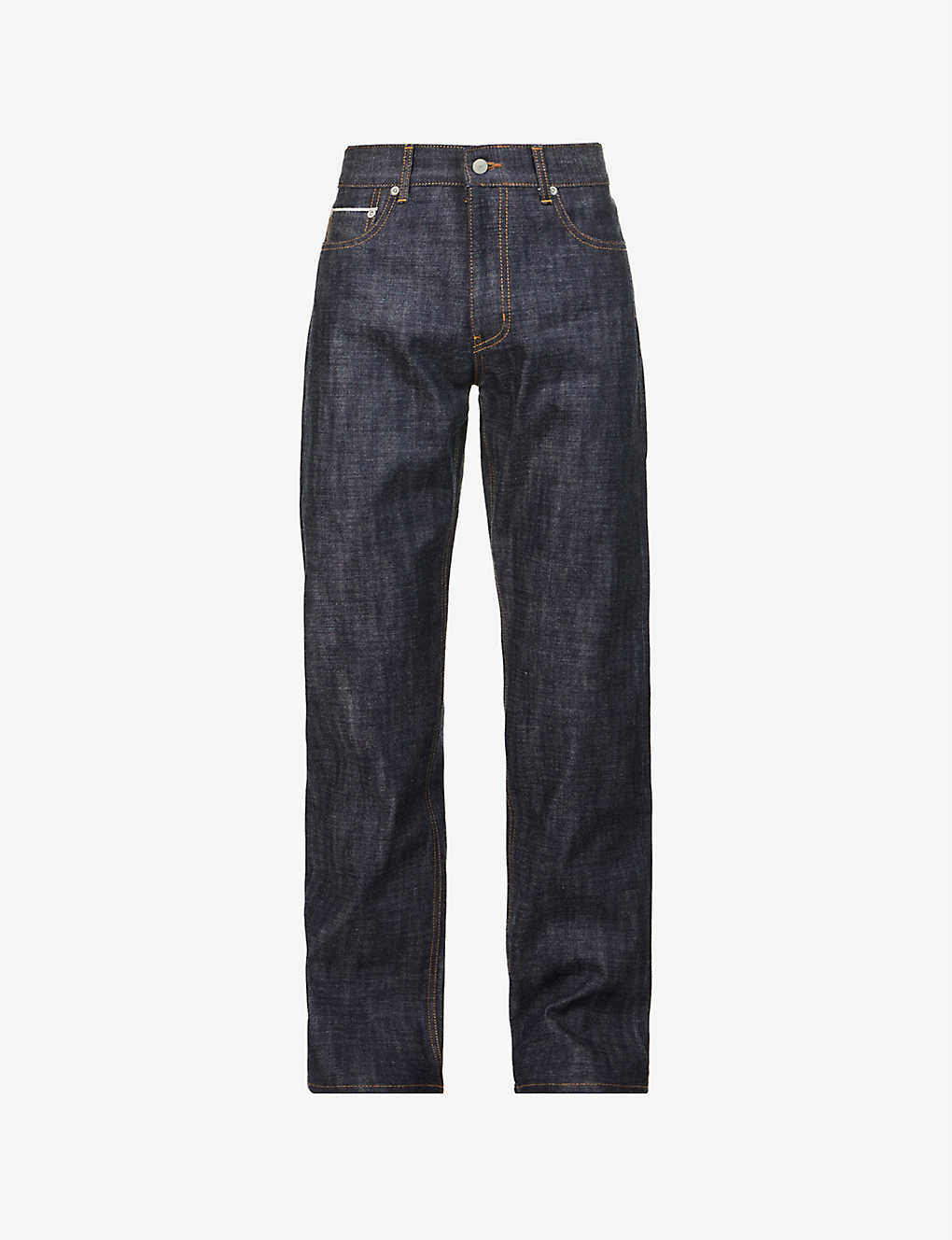 R-print relaxed-fit straight-leg denim jeans Selfridges & Co Men Clothing Jeans Straight Jeans 