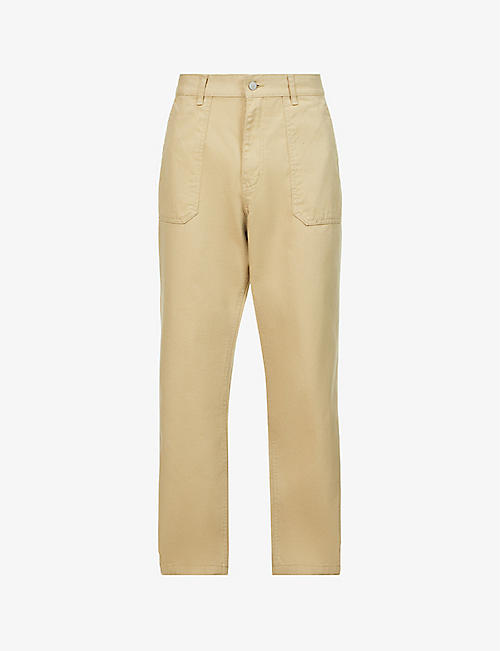 UNIFORM BRIDGE: Relaxed-fit wide-leg cotton trousers