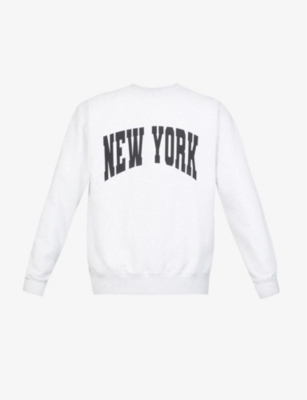 Graphic-print cotton-jersey sweatshirt