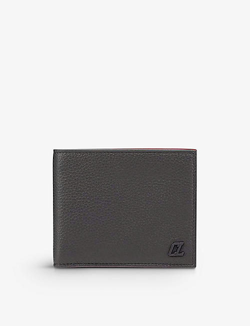 CHRISTIAN LOUBOUTIN: Coolcard logo leather bifold wallet