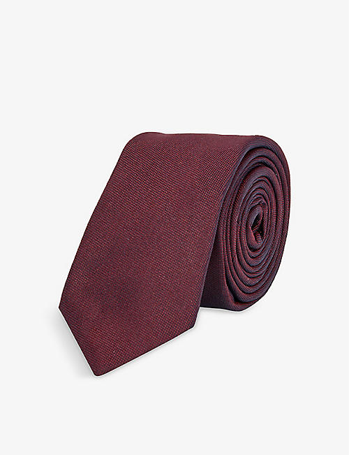 GIVENCHY: 4G logo-print silk tie