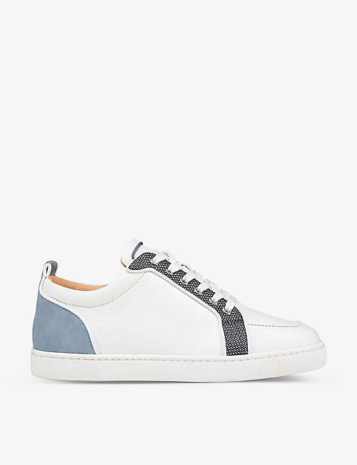 CHRISTIAN LOUBOUTIN: Louis Orlato leather low-top trainers