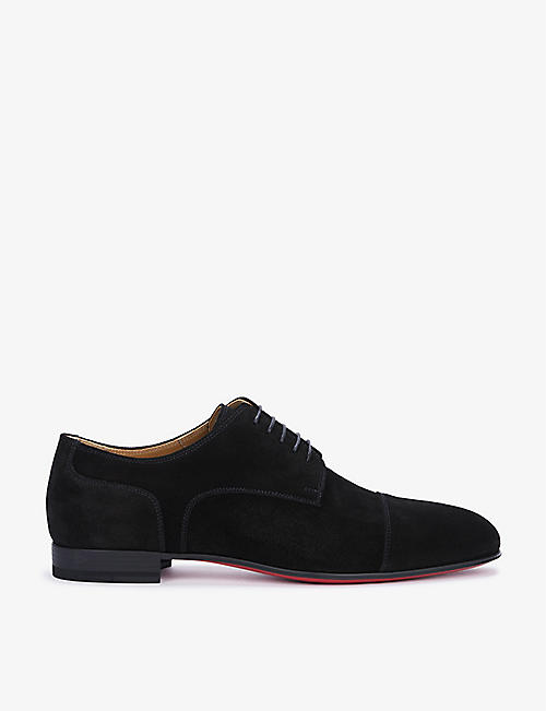 CHRISTIAN LOUBOUTIN: Surcity Flat 22 leather Oxford shoes