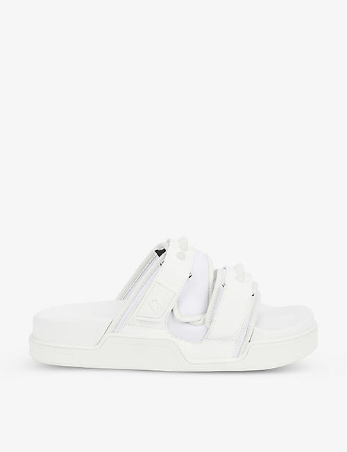 CHRISTIAN LOUBOUTIN: Daddy Pool leather sliders