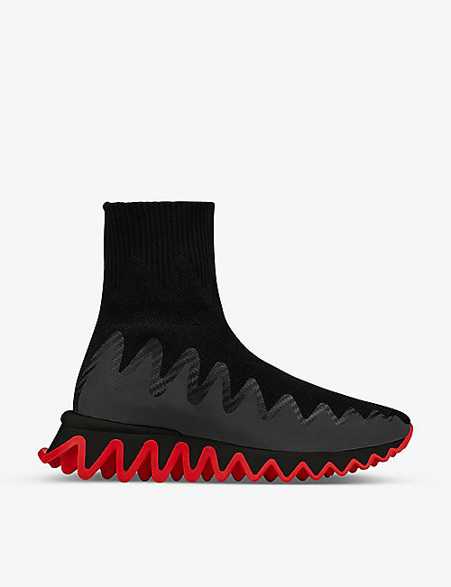 CHRISTIAN LOUBOUTIN：Sharky Sock 网面高帮运动鞋