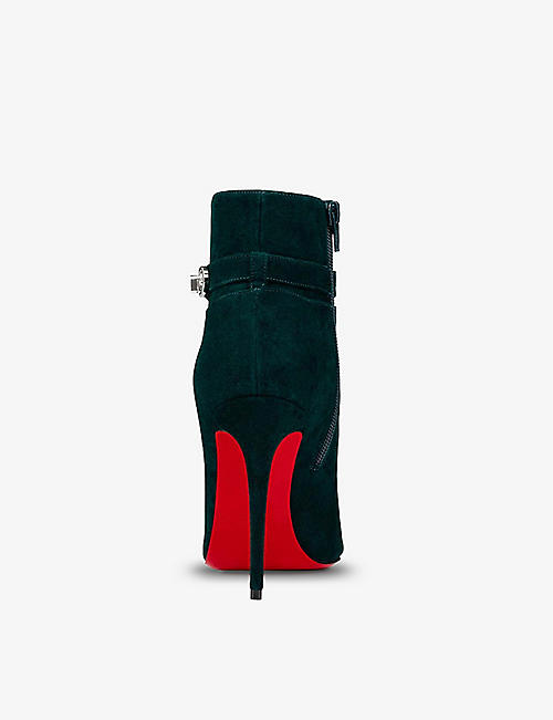 Maddox square-toe block-heel suede Chelsea boots Selfridges & Co Women Shoes Boots Heeled Boots 