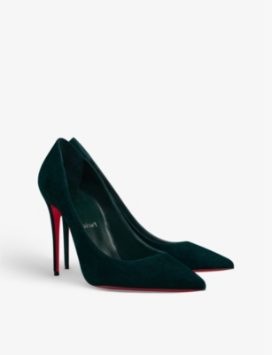 CHRISTIAN LOUBOUTIN Kate 100 suede courts