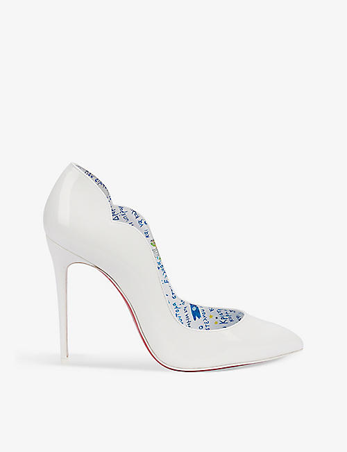 CHRISTIAN LOUBOUTIN: Hot Chick 100 patent-leather courts