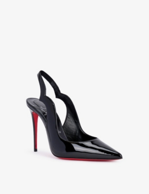 CHRISTIAN LOUBOUTIN Hot Chick Sling 100 patent-leather courts