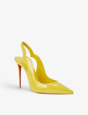 CHRISTIAN LOUBOUTIN Hot Chick Sling 100 patent-leather courts