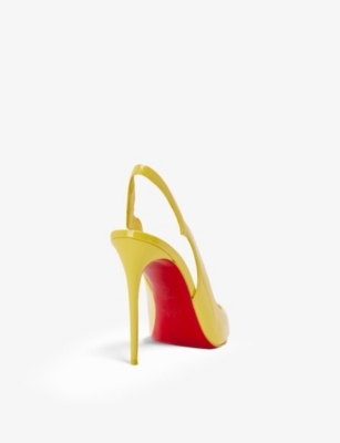 CHRISTIAN LOUBOUTIN Hot Chick Sling 100 patent-leather courts