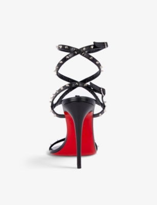 CHRISTIAN LOUBOUTIN Bombina Spikes 100 leather heeled sandals