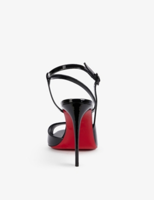 CHRISTIAN LOUBOUTIN So Jenlove 100 patent-leather heeled sandals